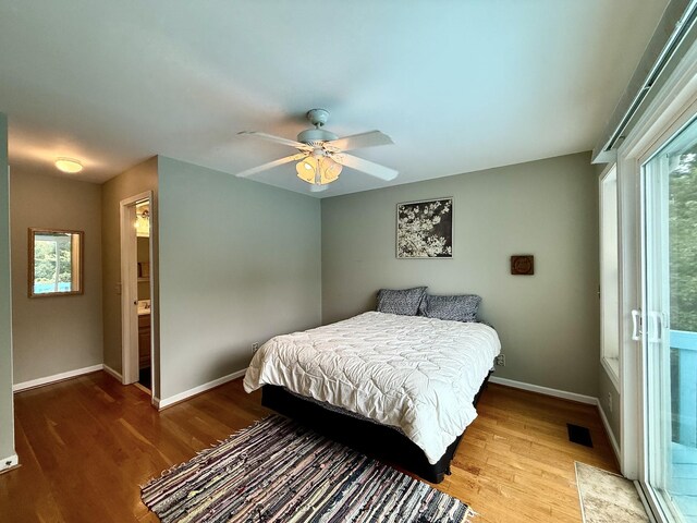 465 Turtle Point Ln, Waverly, TN 37185 - bedroom featuring wood finished floors and ceiling fan