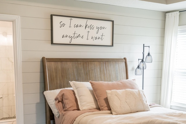 108 Larry Joe Pl, Portland, TN 37148 - bedroom featuring wood walls