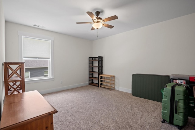 3767 Lee Pike, Soddy Daisy, TN 37379 - recreation room featuring ceiling fan and carpet flooring