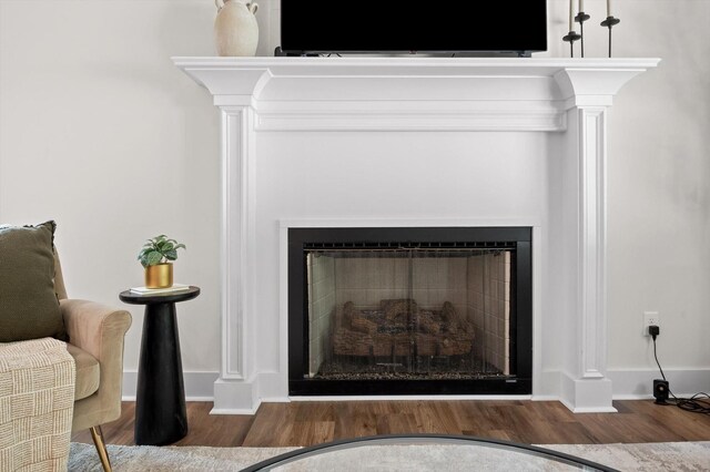 3767 Lee Pike, Soddy Daisy, TN 37379 - detailed view of a fireplace and wood finished floors