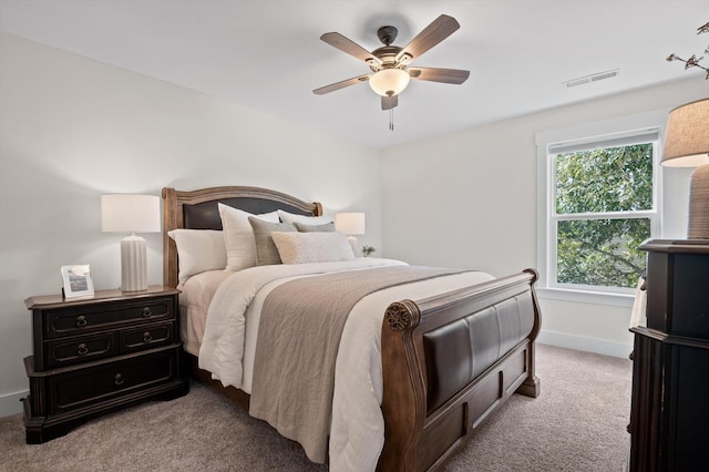 3767 Lee Pike, Soddy Daisy, TN 37379 - carpeted bedroom with baseboards and ceiling fan
