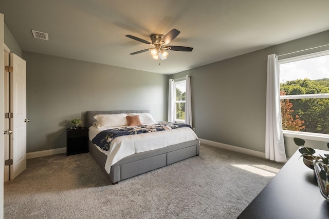 222 Fowler Cir, Franklin, TN 37064 - carpeted bedroom with baseboards and ceiling fan
