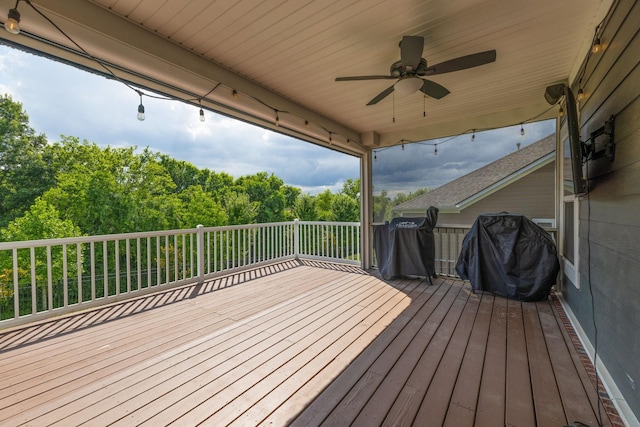 222 Fowler Cir, Franklin, TN 37064 - deck featuring ceiling fan