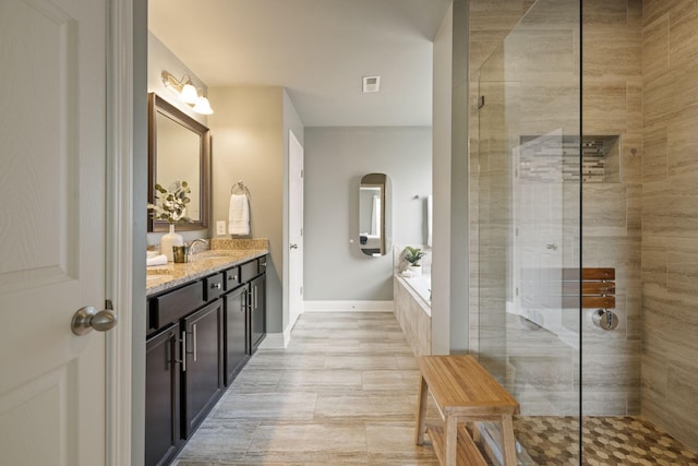 222 Fowler Cir, Franklin, TN 37064 - full bath featuring tiled shower, double vanity, a garden tub, and a relaxing sauna