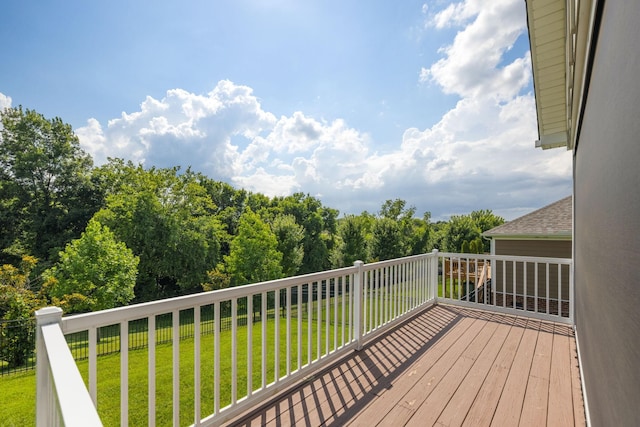 222 Fowler Cir, Franklin, TN 37064 - deck featuring a lawn