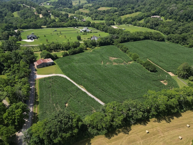 3349 Sweeney Hollow Rd, Franklin, TN 37064 - aerial view of property's location featuring rural landscape and rows of crops