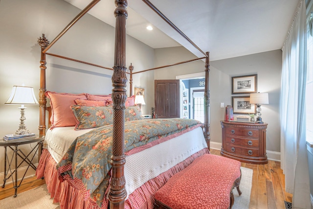 9710 Concord Rd, Brentwood, TN 37027 - bedroom with wood finished floors and recessed lighting