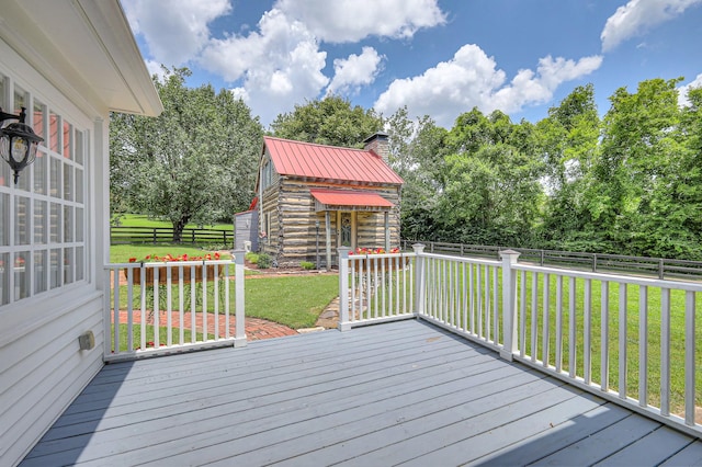 9710 Concord Rd, Brentwood, TN 37027 - wooden terrace with a fenced backyard and view of scattered trees