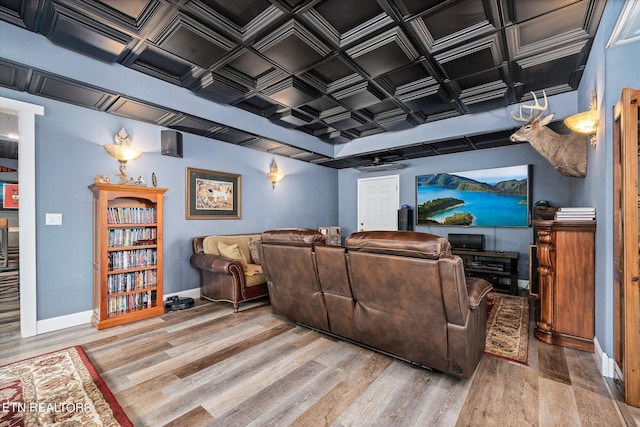 145 Pineridge Loop, Crossville, TN 38558 - cinema room with light wood-style floors and baseboards