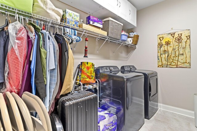 4252 Inlet Loop, Chattanooga, TN 37416 - laundry room with independent washer and dryer and cabinet space