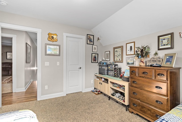 4252 Inlet Loop, Chattanooga, TN 37416 - bedroom featuring carpet floors and vaulted ceiling