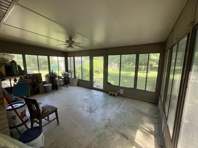 1465 Old Farmington Rd, Lewisburg, TN 37091 - sunroom / solarium with ceiling fan and plenty of natural light