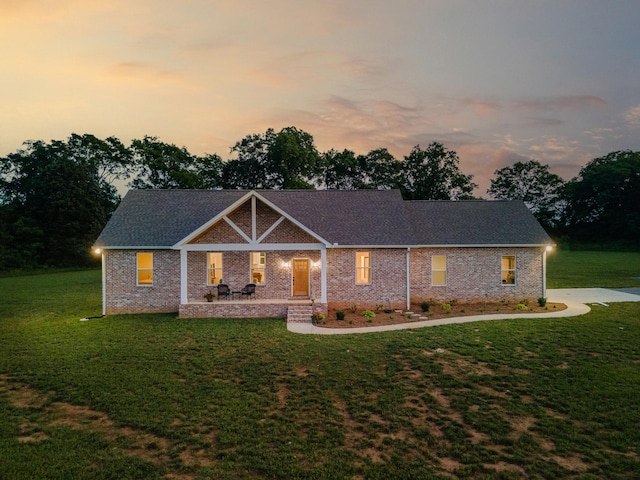 5283 Eagleville Pike, Eagleville, TN 37060 - view of front of home featuring a front lawn and brick siding
