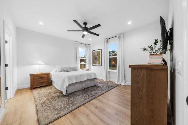 5283 Eagleville Pike, Eagleville, TN 37060 - bedroom with wood finished floors, recessed lighting, and a ceiling fan