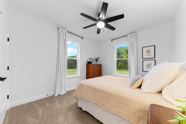 5283 Eagleville Pike, Eagleville, TN 37060 - bedroom featuring multiple windows, carpet, and a ceiling fan
