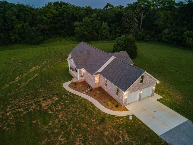 5283 Eagleville Pike, Eagleville, TN 37060 - aerial view of property and surrounding area with a forest