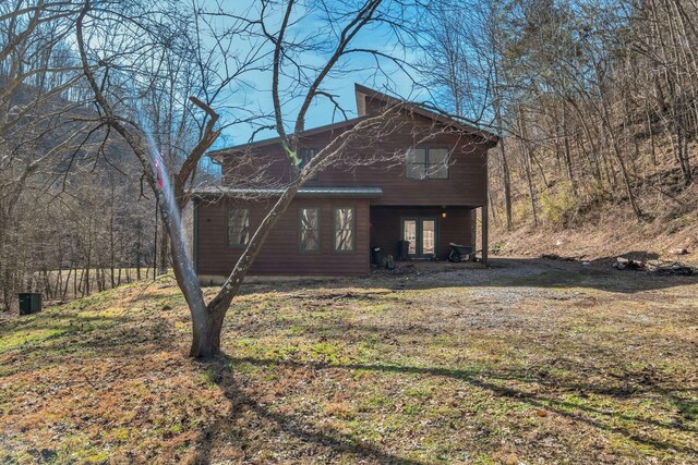 140 Carver Hollow Rd, Pleasant Shade, TN 37145 - view of front of house with french doors