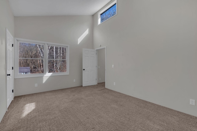140 Carver Hollow Rd, Pleasant Shade, TN 37145 - carpeted empty room with a high ceiling