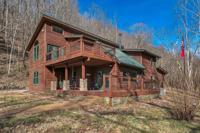 140 Carver Hollow Rd, Pleasant Shade, TN 37145 - rustic home with a deck