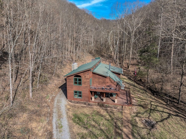 140 Carver Hollow Rd, Pleasant Shade, TN 37145 - view from above of property with a forest