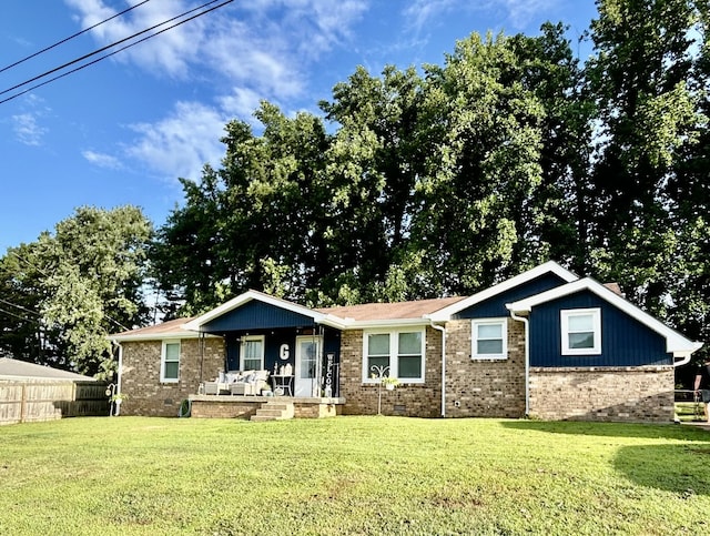 220 Bass Dr, Mount Juliet, TN 37122 - ranch-style home with brick siding and covered porch