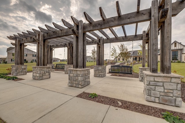 907 Nance Ln, Lebanon, TN 37087 - view of patio / terrace with a pergola