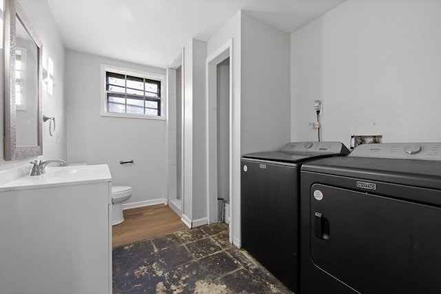4726 Tarpon Trl, Chattanooga, TN 37416 - full bathroom with washing machine and dryer and vanity