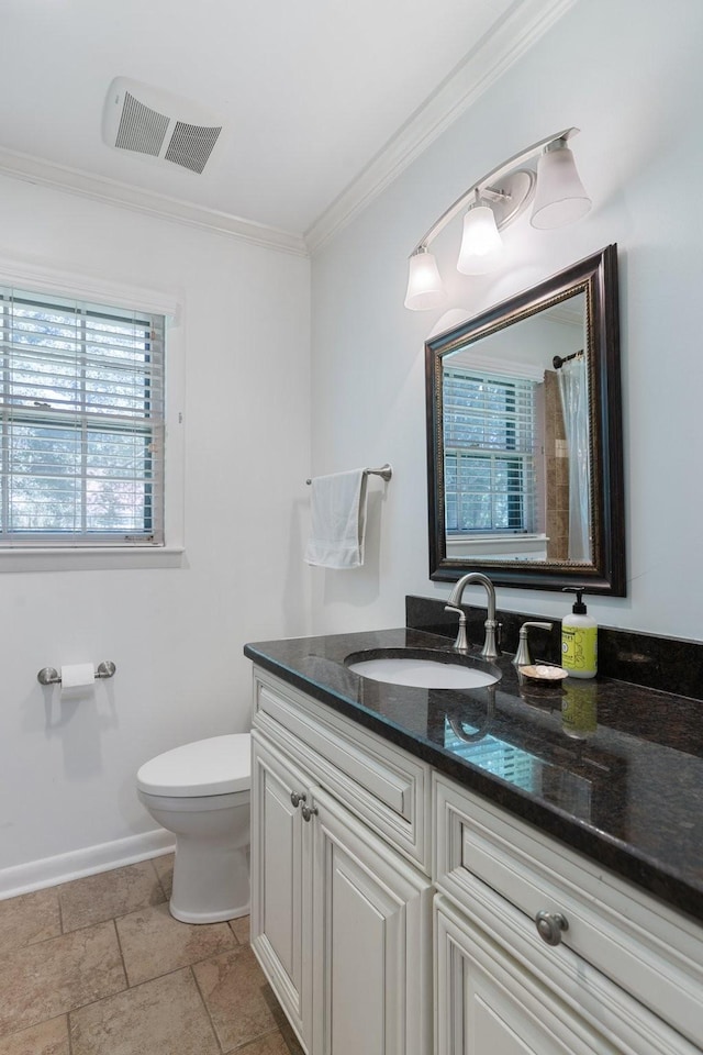 5033 Ragland Dr, Nashville, TN 37220 - bathroom featuring crown molding and vanity