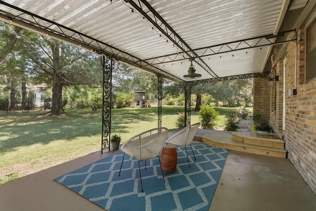5033 Ragland Dr, Nashville, TN 37220 - view of patio with view of scattered trees