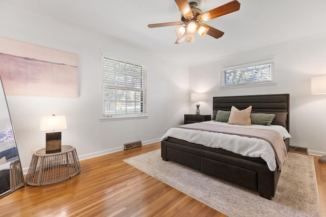 5033 Ragland Dr, Nashville, TN 37220 - bedroom featuring wood finished floors, crown molding, and ceiling fan