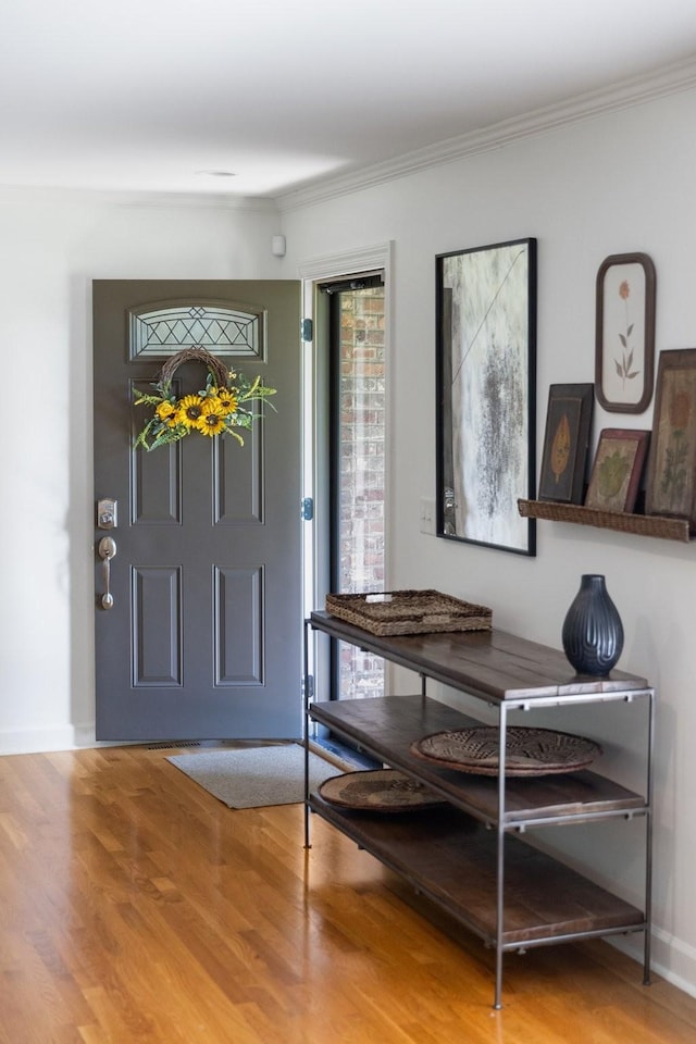 5033 Ragland Dr, Nashville, TN 37220 - entryway featuring wood finished floors and crown molding