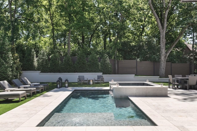 3706 Benham Ave, Nashville, TN 37215 - view of pool featuring a patio area and a pool with connected hot tub