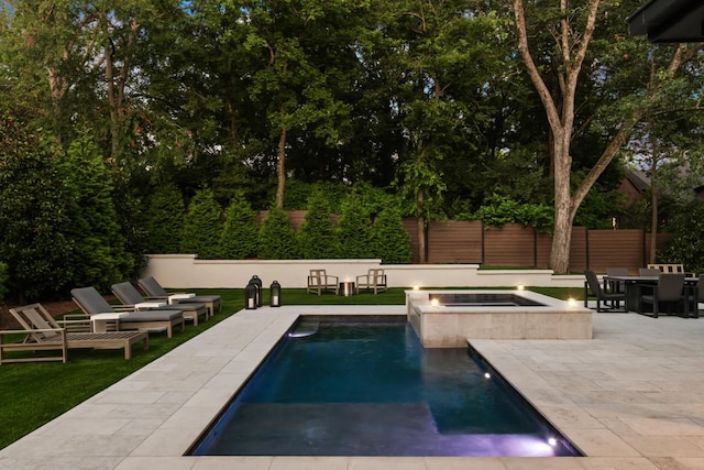 3706 Benham Ave, Nashville, TN 37215 - view of pool with a patio and a pool with connected hot tub