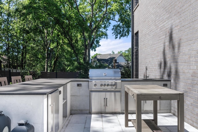 3706 Benham Ave, Nashville, TN 37215 - view of patio / terrace featuring area for grilling and a sink