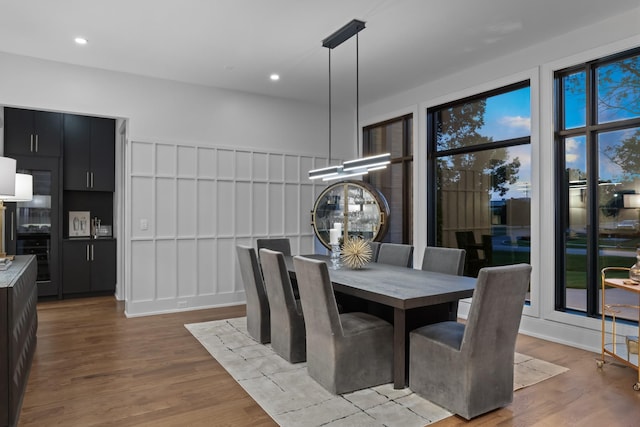 3706 Benham Ave, Nashville, TN 37215 - dining space featuring wood finished floors and recessed lighting