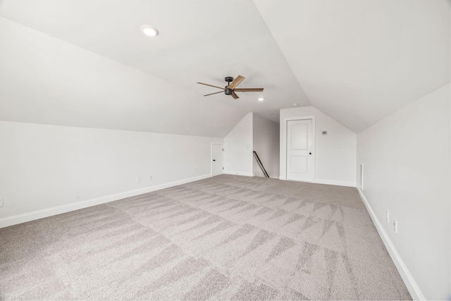 200 Creekside Dr, Lewisburg, TN 37091 - bonus room with lofted ceiling, carpet floors, and ceiling fan