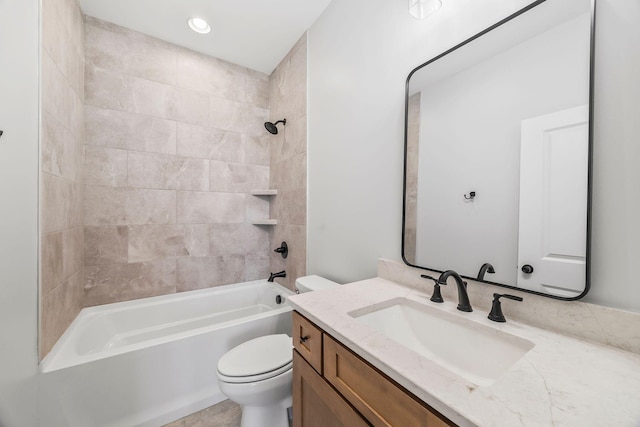 198 Creekside Dr, Lewisburg, TN 37091 - bathroom with vanity and shower / washtub combination