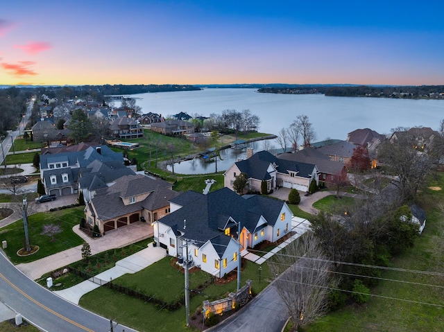 3037 Lakeshore Dr, Old Hickory, TN 37138 - aerial view of property's location with nearby suburban area and a large body of water