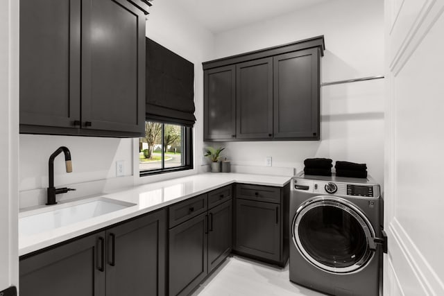 3037 Lakeshore Dr, Old Hickory, TN 37138 - washroom featuring washer / dryer and cabinet space