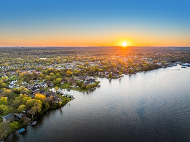 3037 Lakeshore Dr, Old Hickory, TN 37138 - aerial view at dusk of a water view