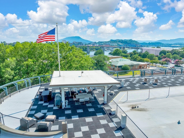417 Frazier Ave Unit 404, Chattanooga, TN 37405 - view of mountain background featuring a notable bridge and a large body of water