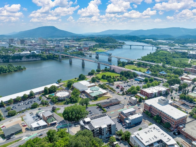 417 Frazier Ave Unit 404, Chattanooga, TN 37405 - aerial view of a notable bridge and a water and mountain view