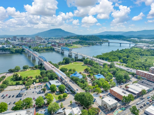 417 Frazier Ave Unit 404, Chattanooga, TN 37405 - aerial view of a notable bridge and a water and mountain view