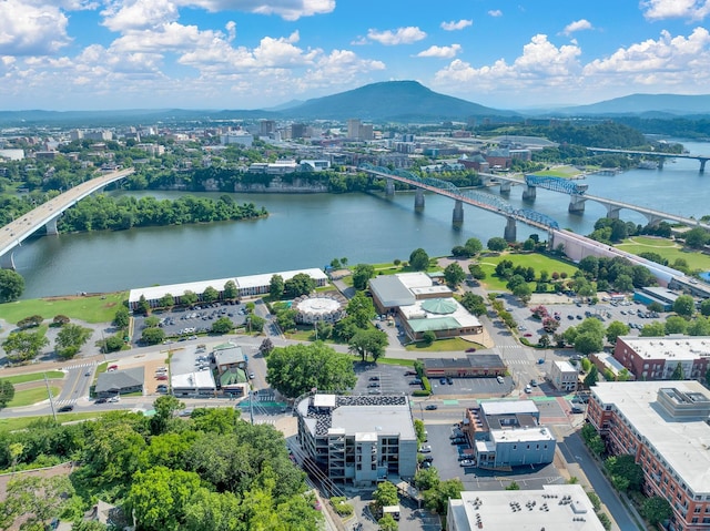 417 Frazier Ave Unit 404, Chattanooga, TN 37405 - aerial view of a notable bridge and a water and mountain view