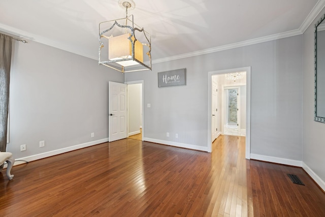 103 Wellesley Pl, Columbia, TN 38401 - unfurnished room featuring crown molding and hardwood / wood-style flooring