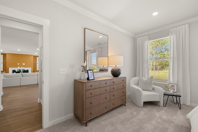 2453 Williams Ridge Dr, Columbia, TN 38401 - sitting room with recessed lighting and ornamental molding