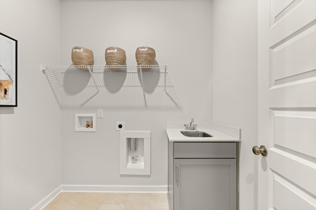 2453 Williams Ridge Dr, Columbia, TN 38401 - laundry area featuring washer hookup, hookup for an electric dryer, cabinet space, and wet bar