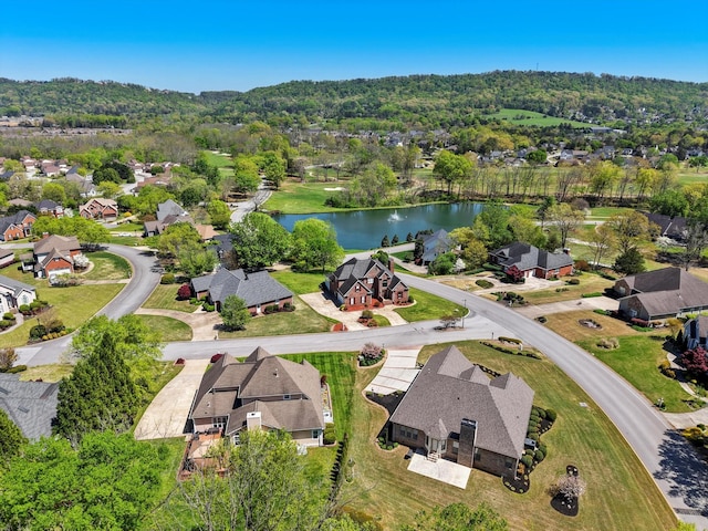 9401 Lazy Circles Dr, Ooltewah, TN 37363 - aerial view of property and surrounding area featuring a nearby body of water and nearby suburban area