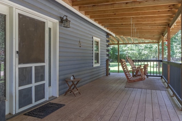 539 Bland Hollow Rd, Hohenwald, TN 38462 - view of wooden deck