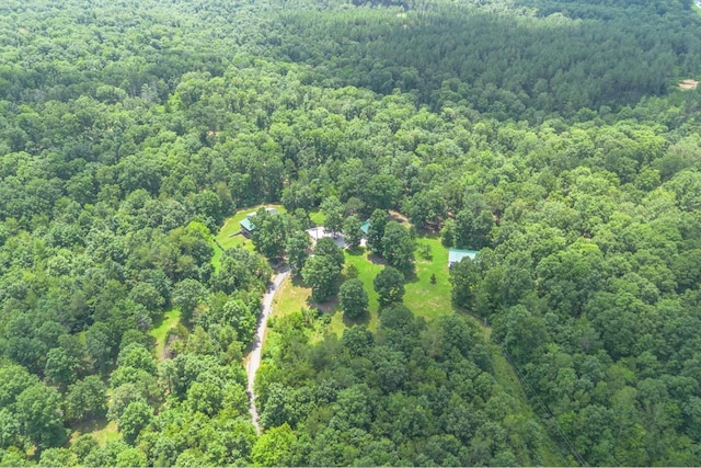 539 Bland Hollow Rd, Hohenwald, TN 38462 - aerial view of property's location with a heavily wooded area